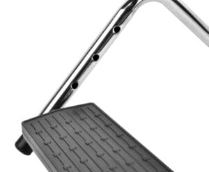 Desq voetensteun uit metaal - kantelbaar, 4 hoogtes, zwart — productfoto 2