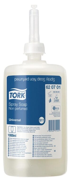 Flacon Tork vloeibare zeep extra mild S11 van 1 liter