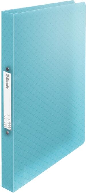 Blauwe Esselte Colour'Breeze ringmap A4 met soepele kaft en twee O-ringen
