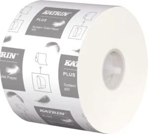 Katrin Plus toiletpapier voor dispensers, 2-laags, 800 vellen, pak van 36 rollen — detail 2