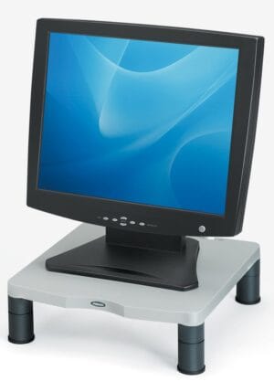 Fellowes beeldschermhouder Standaard - grijs, hoogteverstelling 50 tot 100 mm — productfoto 2