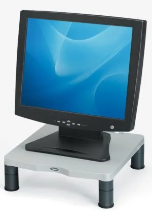 Fellowes beeldschermhouder Standaard - grijs, hoogteverstelling 50 tot 100 mm — productfoto 2