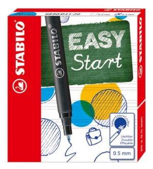 Doos met 20 STABILO EASYoriginal rollervullingen met blauwe inkt en medium punt