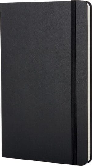 Moleskine notitieboek 9 × 14 cm, gelijnd, harde cover, 192 bladzijden, zwart — productfoto 2