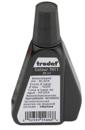 Flesje Trodat stempelinkt zwart van 28 ml