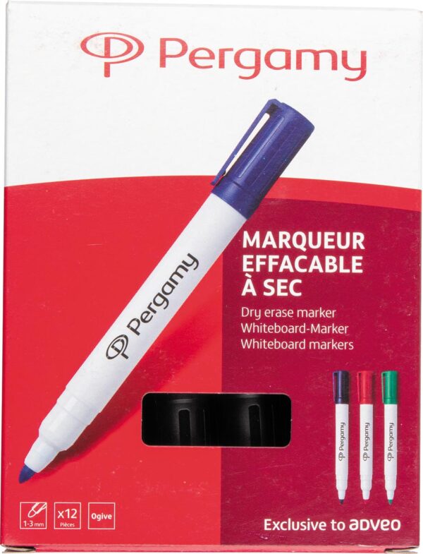 Pergamy whiteboardmarker, zwart - Afbeelding 2