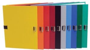 Exacompta uitschuifmap A4 van geplastificeerd karton in assortiment kleuren