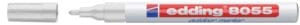 edding e-8055 outdoor marker in wit met ronde punt op blisterverpakking