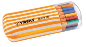 STABILO point 88 fineliner, Zebrui box, etui van 20 stuks in geassorteerde kleuren — detail 2