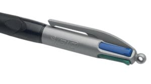 Bic Colours Grip Pro 4-kleurenbalpen medium - donkergrijs — productfoto 2