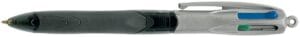 Bic Colours Grip Pro 4-kleurenbalpen met donkergrijs lichaam en medium punt