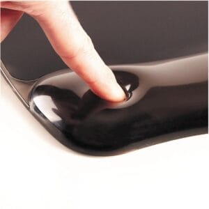 Fellowes Crystals Gel muismat met polssteun, zwart — detail 2