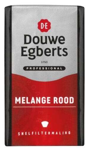 Douwe Egberts koffie, Melange rood, snelfilters, pak van 250 g — drank en eetwaren