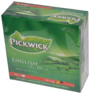 Pak Pickwick English Tea Blend thee met 100 theezakjes van 2 g