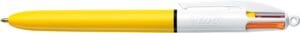 Bic Colours Sun 4-kleurenbalpen medium - fashion inktkleuren, lichaam geel — productfoto 2