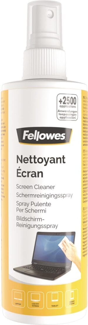 Fellowes schermreinigingsspray, flacon van 250 ml — reinigingsproduct