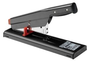 Zwarte Bostitch blokhechter B310HDS van metaal met verstelbare papierstop