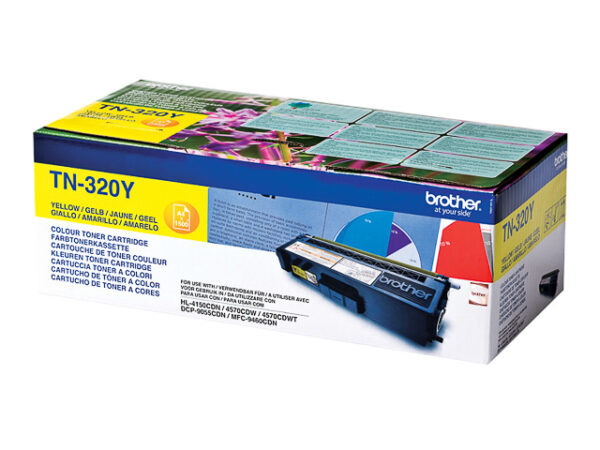 Brother toner, 1.500 pagina's, OEM TN-320Y, geel