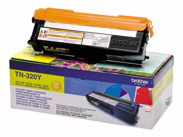 Brother toner, 1.500 pagina's, OEM TN-320Y, geel