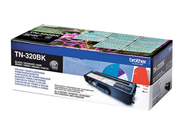 Brother toner, 2.500 pagina's, OEM TN-320BK, zwart