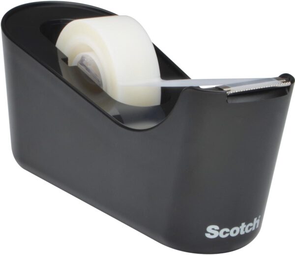 Scotch verzwaarde plakbandafroller inclusief 1 rol Scotch Magic Tape, zwart - Afbeelding 2