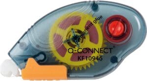 Q-CONNECT lijmroller permanent met tape van 6,5 mm breed en beschermdop