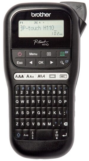 Brother PT-H110 beletteringsysteem met qwerty-toetsenbord en display