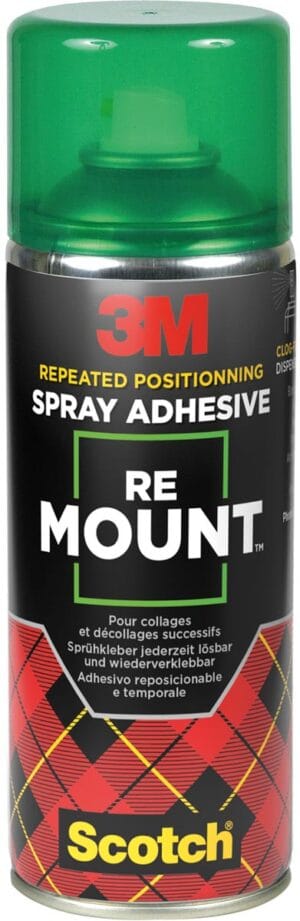 Spuitbus 3M Re Mount lijmspray van 400 ml