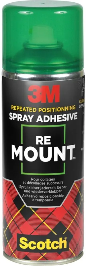 Spuitbus 3M Re Mount lijmspray van 400 ml