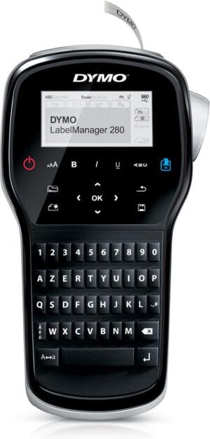 Dymo LabelManager 280 beletteringsysteem met azerty-toetsenbord in zwarte behuizing