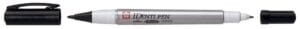 Sakura IDenti-Pen merkstift zwart met twee punten van 0,4 en 1,0 mm