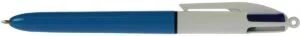 Bic 4 Colours Original 4-kleurenbalpen met blauw lichaam en vier inktkleuren