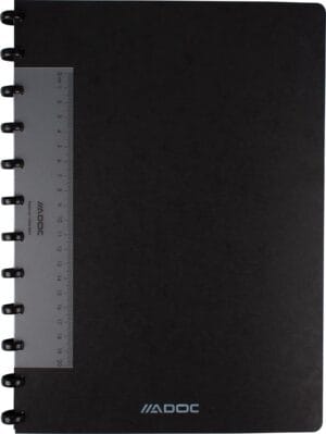 Adoc Classic schrift A4 - 144 bladzijden, commercieel geruit, geassorteerde kleuren ā productfoto 2