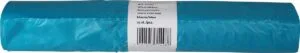 Rol Q-CONNECT vuilniszakken van 20 micron HDPE in blauw, 120 liter