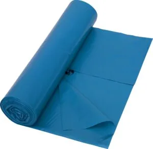 Vuilniszak 38 micron, ft 70 x 110 cm, 120 liter, blauw, rol van 25 stuks — toebehoren voor vuilnisbakken