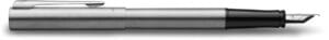 Waterman vulpen Allure Chrome fijne punt, inclusief 6 inktpatronen, op blister