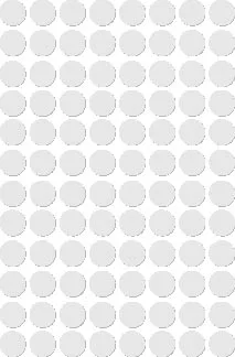 Apli ronde etiketten in etui diameter 8 mm, wit, 480 stuks, 96 per blad (1183)