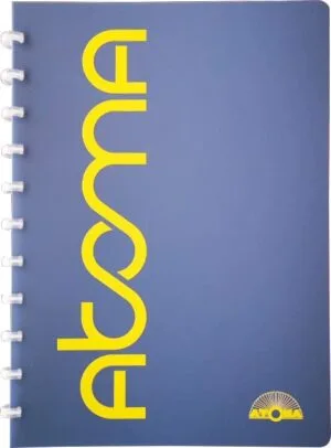 Atoma Sorbet schrift, ft A4, 144 bladzijden, geruit 5 mm, blauw — detail 2
