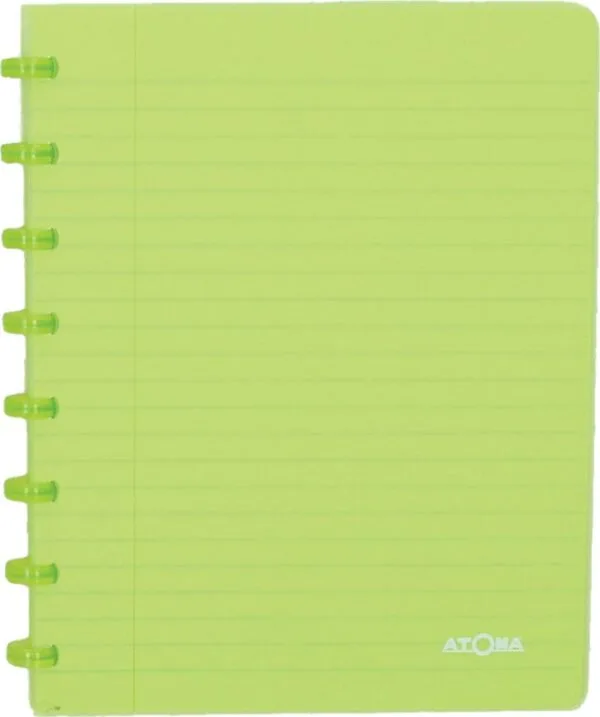 Atoma Trendy schrift, ft A5, 144 bladzijden, commercieel geruit, transparant groen