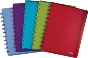 Atoma Trendy schrift A4+ met ringen, geruit 5 mm en PP-kaft
