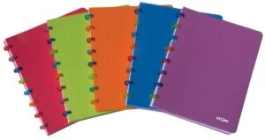 Atoma Tutti Frutti schrift A5 met geassorteerde PP-kaft en geruit binnenwerk