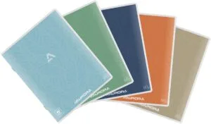 Aurora Writing kladschrift A5 met geruit papier van 5 mm en kartonnen kaft