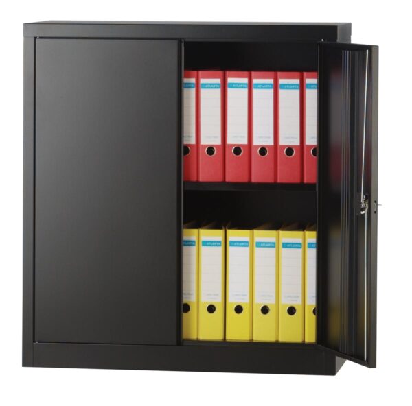 Bisley draaideurkast, ft 100 x 91,4 x 40 cm (h x b x d), 1 legbord, zwart - Afbeelding 2