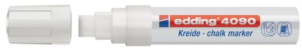 Edding Krijtmarker e-4090 wit, op blister - Afbeelding 2