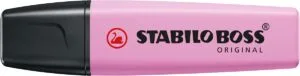 STABILO BOSS ORIGINAL Pastel markeerstift in frozen fuchsia met schuine punt