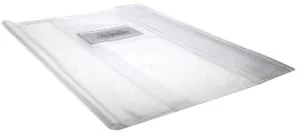Transparante Bronyl schriftomslag van kristal PVC voor een patroonschrift van 33 × 23 cm