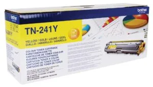 Gele Brother TN-241Y tonercartridge voor Brother kleurenprinters