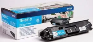 Cyaan Brother TN-321C tonercartridge met verpakking