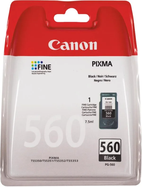 Canon inktcartridge PG-560XL, 400 pagina's, OEM 3712C001, zwart