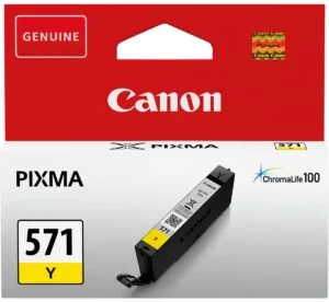 Canon inktcartridge CLI-571Y, 173 foto's, OEM 0388C001, geel